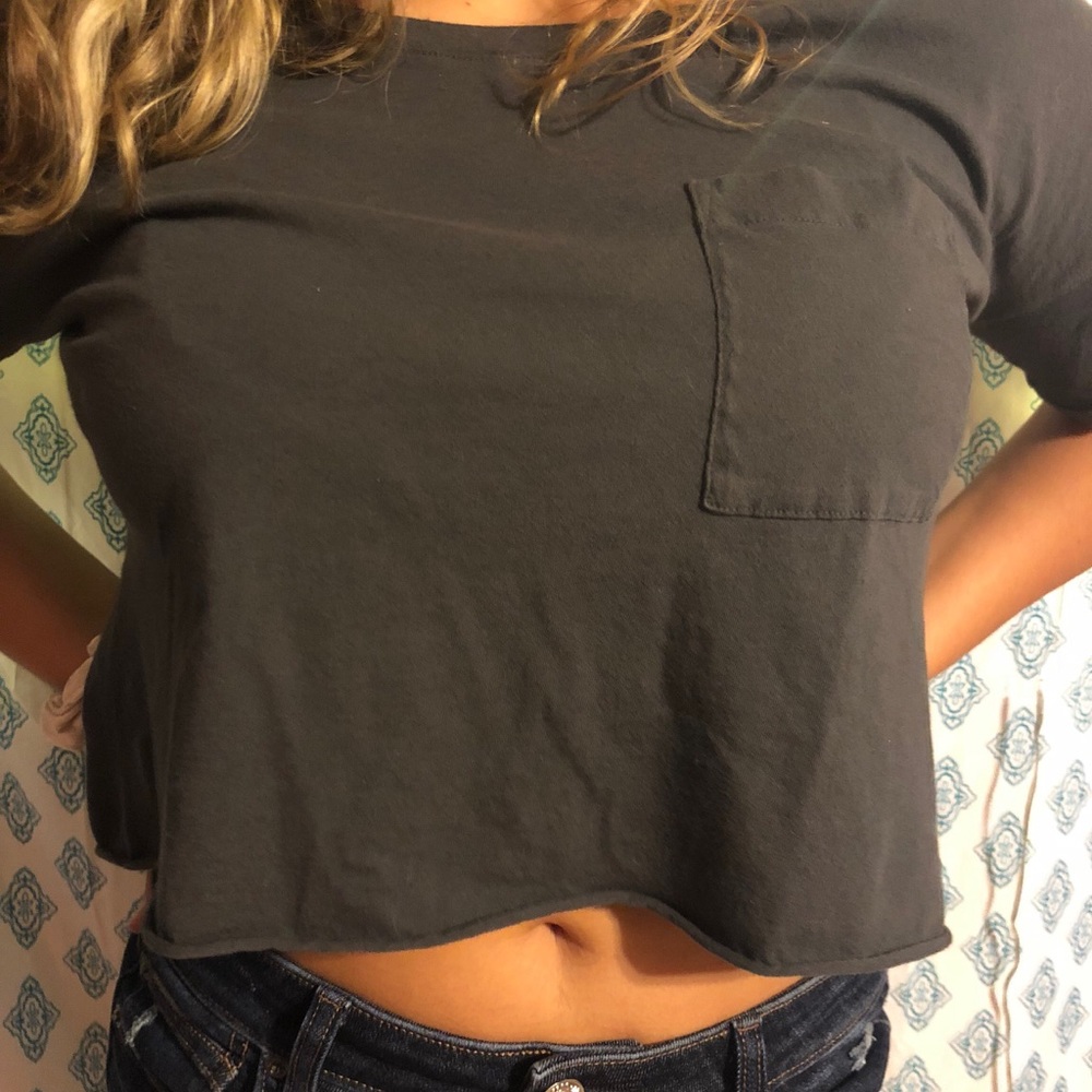 Grey crop top